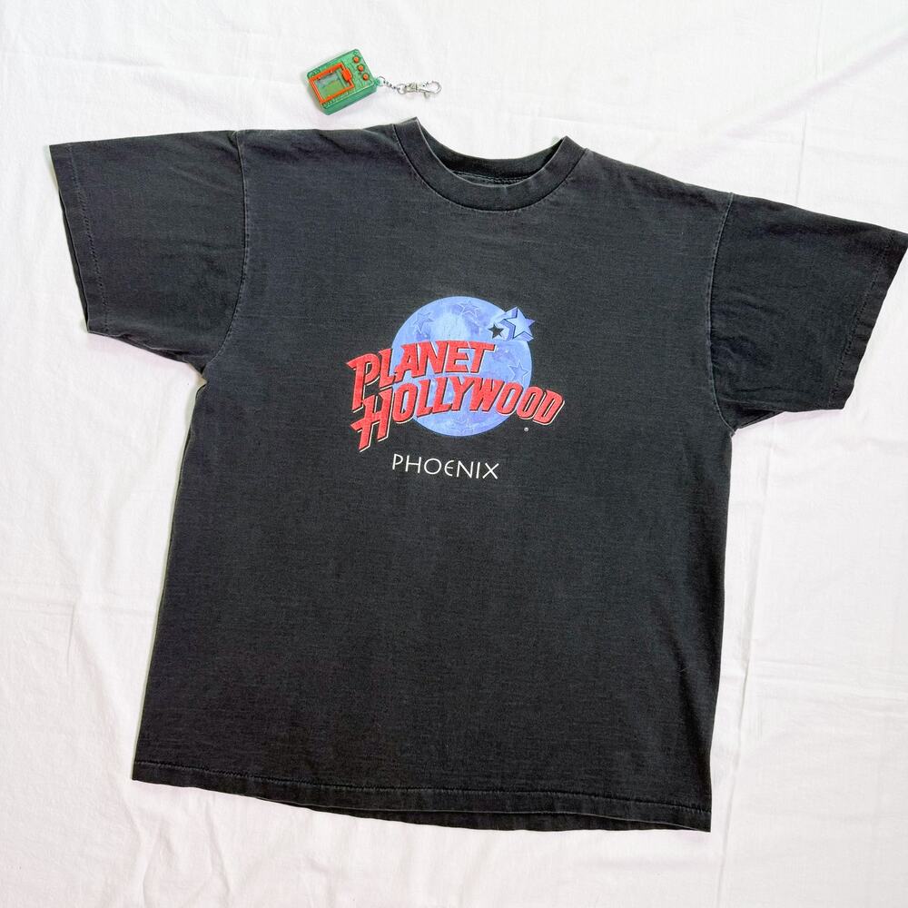 Vintage 90's Planet Hollywood Faded Heavyweight Single Stitch T-Shirt - L